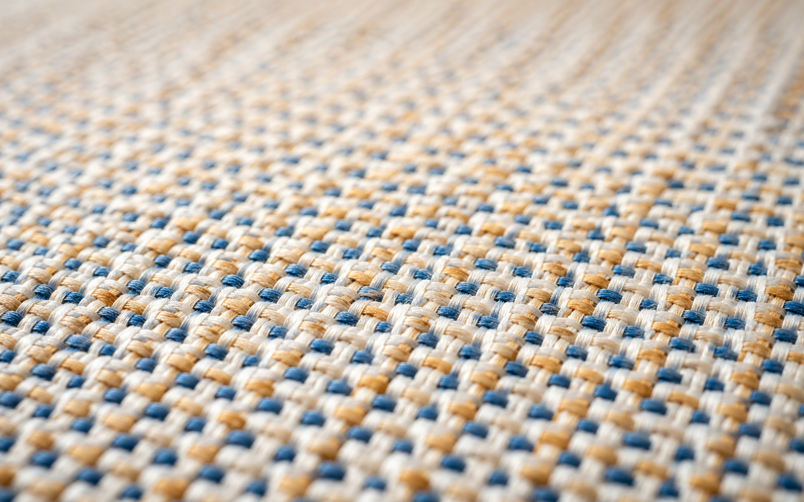 Plain weave cotton shirting in raking light